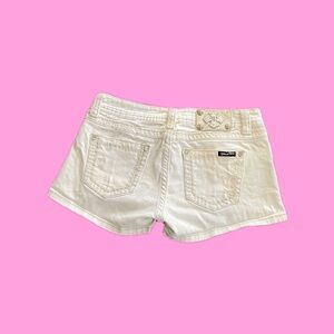MISS ME Women's White Denim Mini Shorts, Size 29